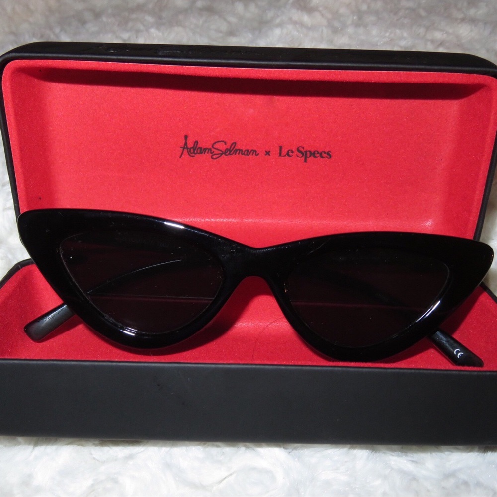 Le Specs x Adam Selman The Last Lolita Sunglasses Black